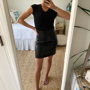 Zara leather croc skirt - brand new!